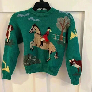 Vintage Charter Club Youth Equestrian Hunting sweater